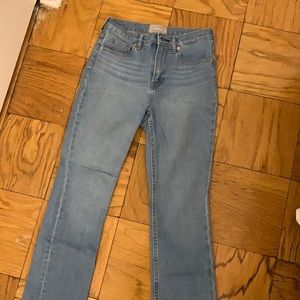 Everlane Kick Crop Jean in Light Blue Wash